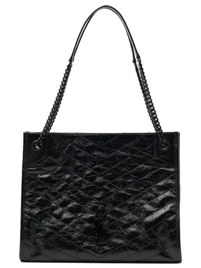 Quilting Nikki Medium Shoulder Bag Black - SAINT LAURENT - BALAAN 2