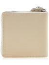 Le Carre Rond Lanyard Square Half Wallet Ivory - JACQUEMUS - BALAAN 4