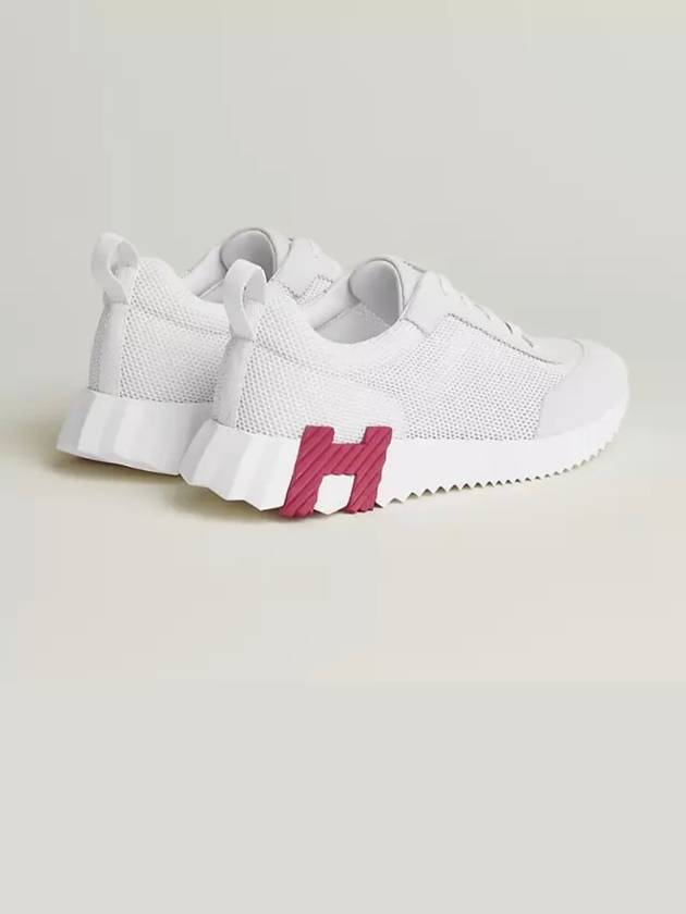 Bouncing Mesh Low Top Sneakers Blanc White - HERMES - BALAAN 5