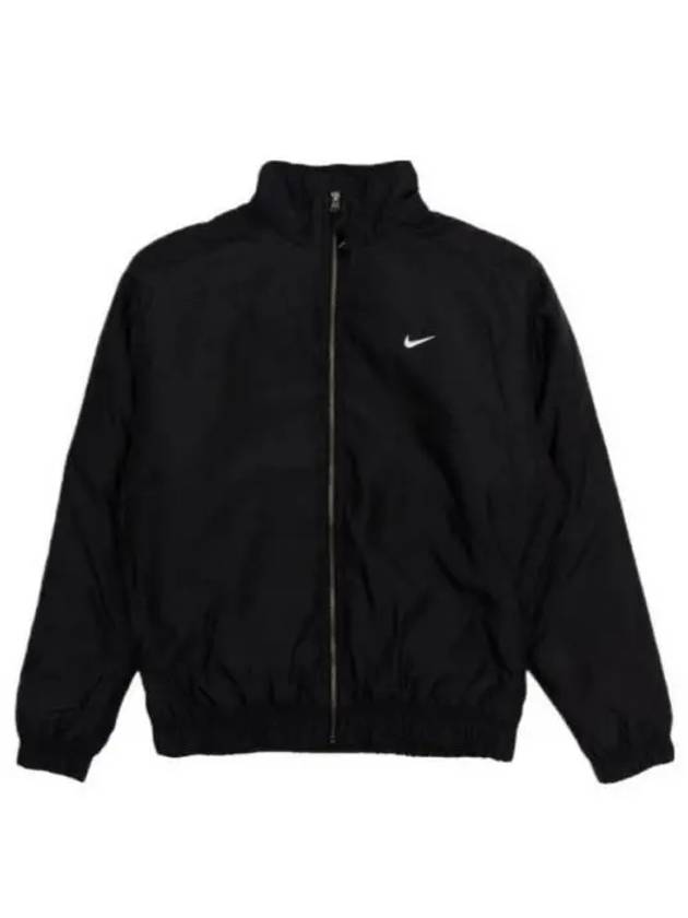 Solo Swoosh Satin Bomber Jacket Black DN1266S 013 - NIKE - BALAAN 1