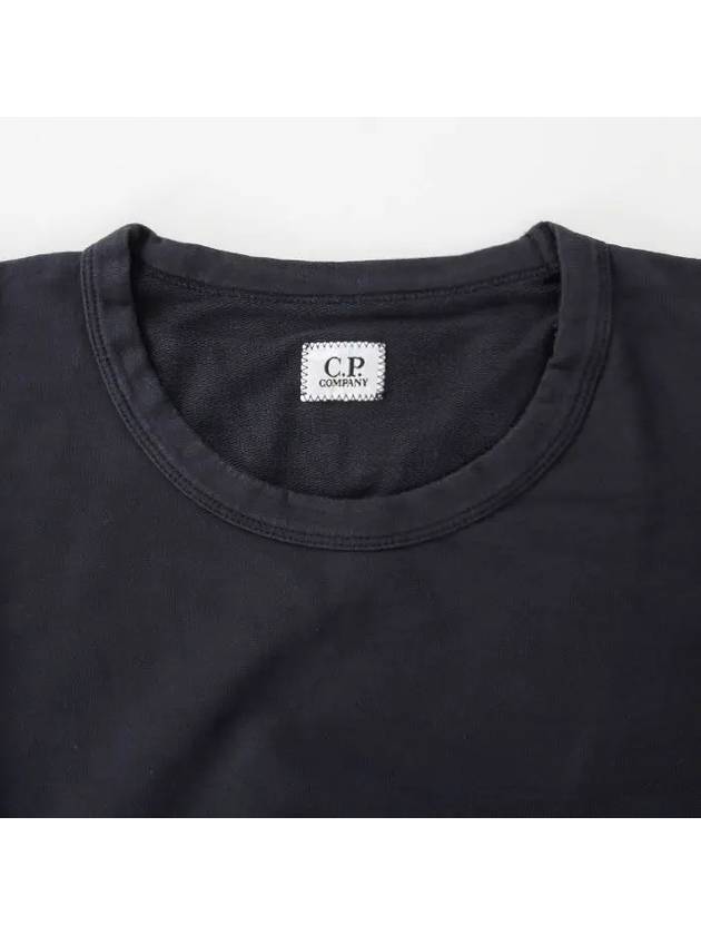 Lens Wappen Crew Neck Sweatshirt Navy - CP COMPANY - BALAAN 4