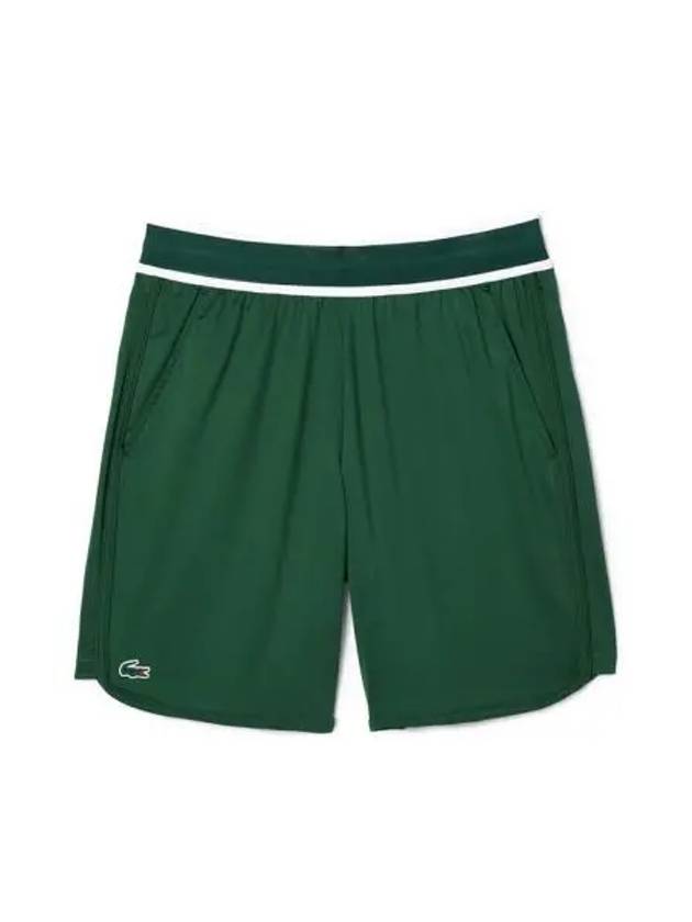 Stripe Embroidered Track Shorts Green - LACOSTE - BALAAN 2