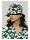 Flower Pattern Bucket Hat Green - MARNI - BALAAN 6