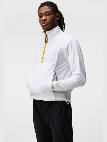 Cash Half Zip Track Long Sleeve T-Shirt White - J.LINDEBERG - BALAAN 2