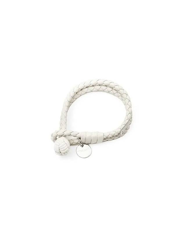 Intrecciato Double Weaving Bracelet White - BOTTEGA VENETA - BALAAN 2