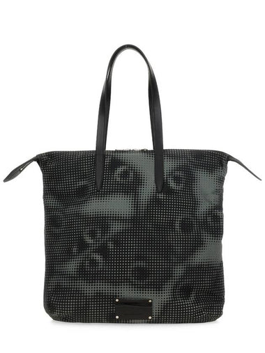 PRINTED COTTON DENIM TOTE BAG - DRIES VAN NOTEN - BALAAN 1