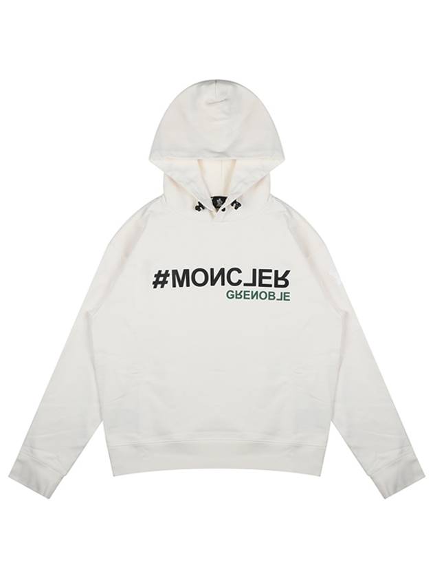 Logo Hoodie White - MONCLER - BALAAN 2