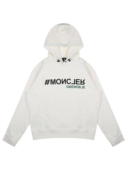 Logo Hoodie White - MONCLER - BALAAN 2