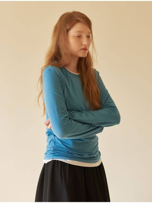 Layered Tencel Tee Blue - CORCA - BALAAN 2