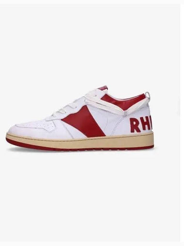 Logo panel low top sneakers white red RHPF23FO074891280371 - RHUDE - BALAAN 1