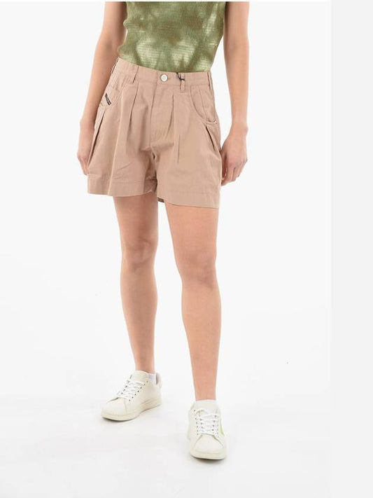 Cotton Shorts Beige - DIESEL - BALAAN 2