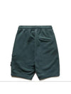 Brushed Cotton Fleece Bermuda Cargo Shorts Dark Green - STONE ISLAND - BALAAN 5