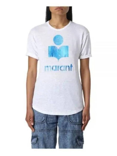 Short Sleeve T Shirt TS0004FA A1N10E BUWE Free BLUE WHITE - ISABEL MARANT - BALAAN 1