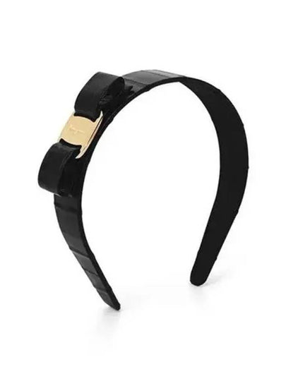 Vara Bow Hairband Black - SALVATORE FERRAGAMO - BALAAN 2