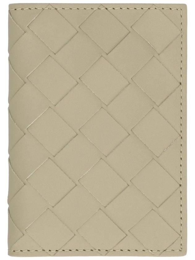 Intrecciato Flap Card Holder Travertine - BOTTEGA VENETA - BALAAN 3