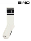 Paris ADC Striped Heart Logo Socks White - AMI - BALAAN 2