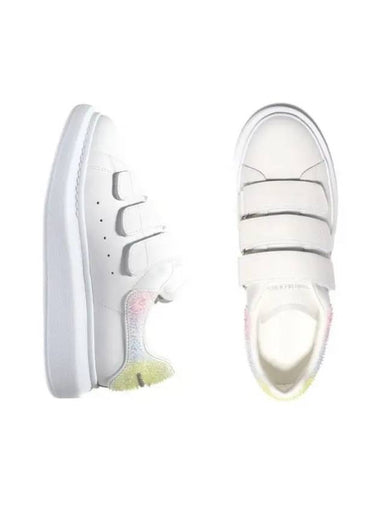 Velcro Leather Low Top Sneakers White - ALEXANDER MCQUEEN - BALAAN 1