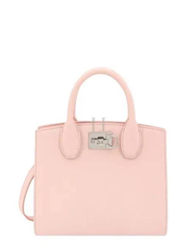 Gancini Studio Box Tote Bag Pink - SALVATORE FERRAGAMO - BALAAN 2