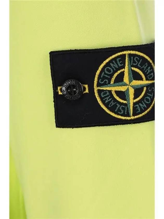 Wappen Patch Crew Neck Sweatshirt Neon Yellow - STONE ISLAND - BALAAN 8