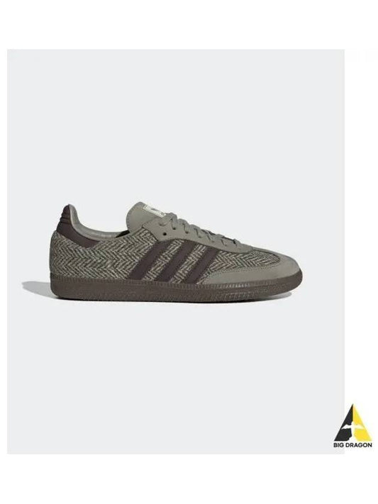 adidas Samba OG Herringbone Khaki Beige ID1449 - ADIDAS - BALAAN 1