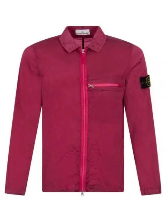 Nylon Metal Econyl Regenerated Over Long Sleeve Shirt Cyclamen - STONE ISLAND - BALAAN 2