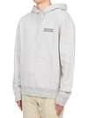 Oars Regular Hoodie Light Grey Melange - MAISON KITSUNE - BALAAN 3