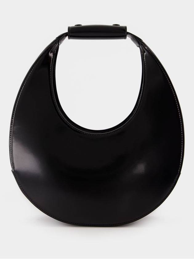 Moon Shoulder Bag - Staud - Leather - Black - STAUD - BALAAN 3