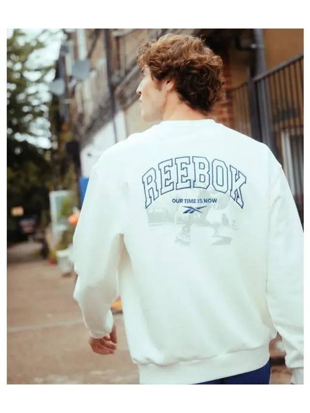 Street Basketball Sweatshirt White - REEBOK - BALAAN 1