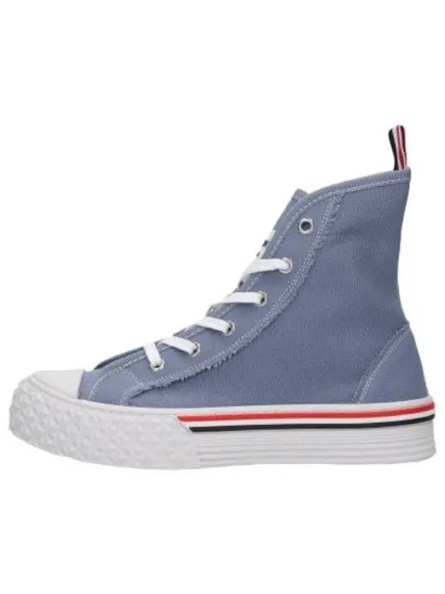 Women's RWB Striped High Top Sneakers Blue - THOM BROWNE - BALAAN 2