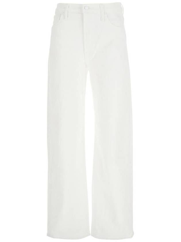 'The Dodger Sneak' White Five Pocket Jeans In Cotton Woman - MOTHER - BALAAN 1