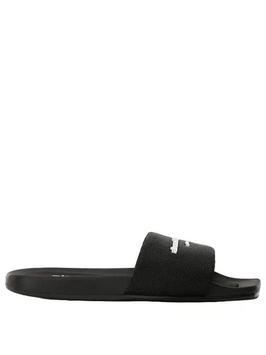 AW Nylon Full Slippers Black - ALEXANDER WANG - BALAAN 2