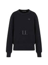 Face Patch Crew Neck Knit Top Black - ACNE STUDIOS - BALAAN 2