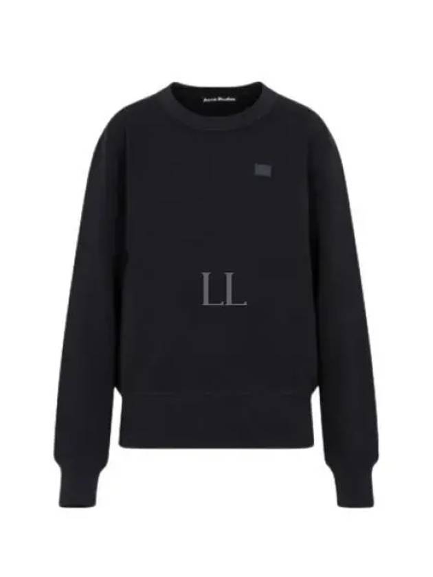 Face Patch Crew Neck Knit Top Black - ACNE STUDIOS - BALAAN 2