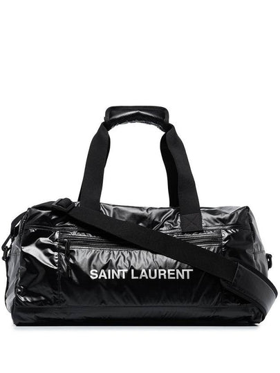 Nylon Nuxx Duffle Bag Black Platinum - SAINT LAURENT - BALAAN 2