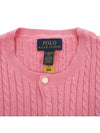 Kids Cable Cardigan 313543047065 PINK Adults can wear - POLO RALPH LAUREN - BALAAN 9