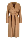 Women's Cles Virgin Wool Single Coat Camel - MAX MARA - BALAAN 3