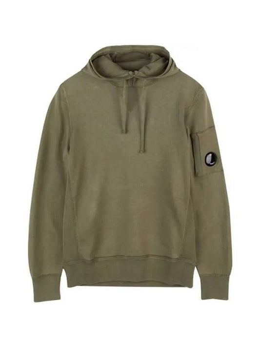 Lens Wappen Sandshell Hoodie Khaki - CP COMPANY - BALAAN 1