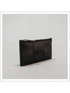 Maxi Intrecciato Zipper Coin Purse Black - BOTTEGA VENETA - BALAAN 4