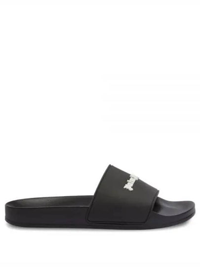 Logo Slippers Black - PALM ANGELS - BALAAN 2