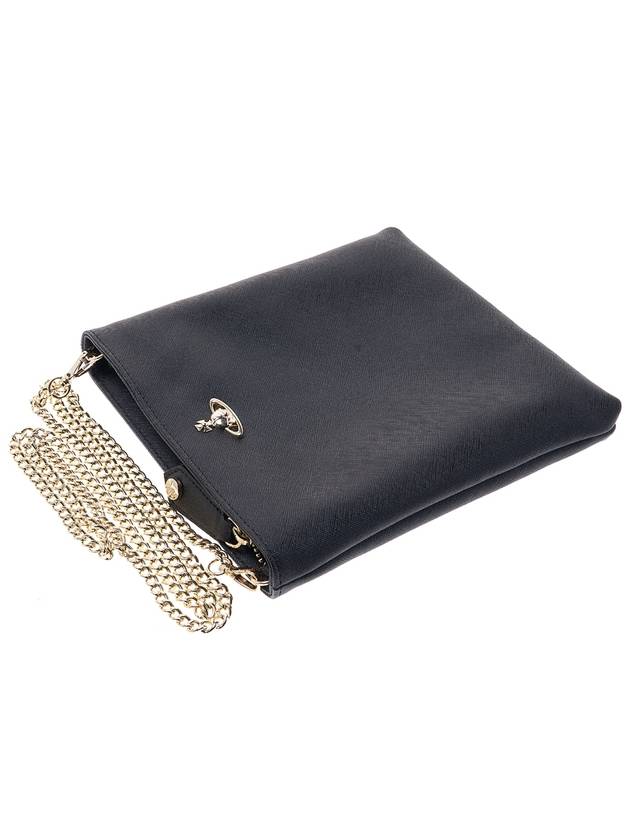 Square Chain Cross Bag Black - VIVIENNE WESTWOOD - BALAAN 5