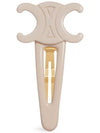 Triomphe Large Snap Hair Clip Ivory Gold - CELINE - BALAAN 1