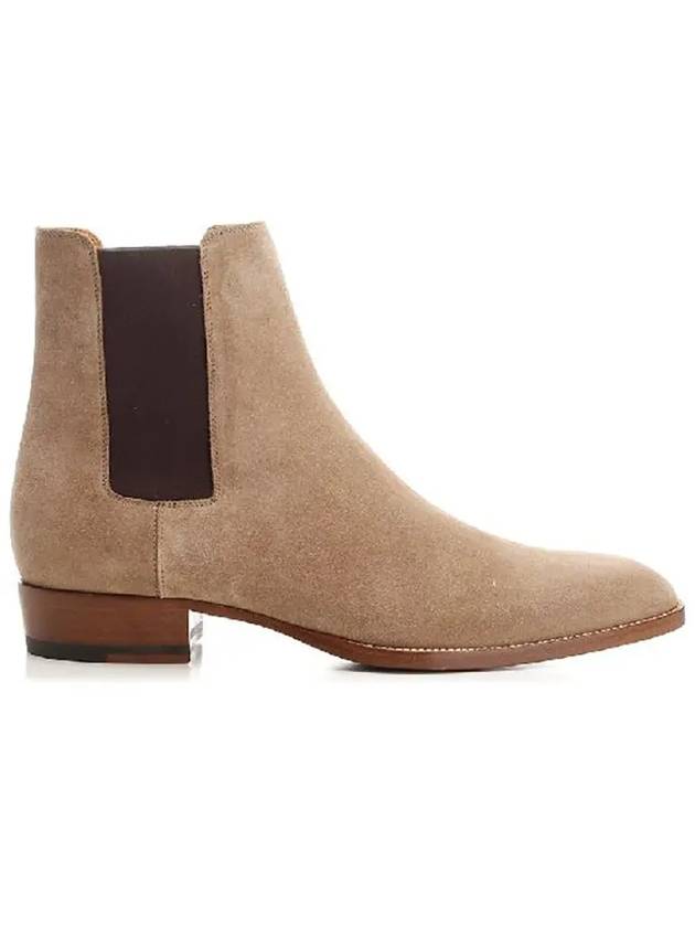 Suede Classic Wyatt Chelsea Boots Brown - SAINT LAURENT - BALAAN 2