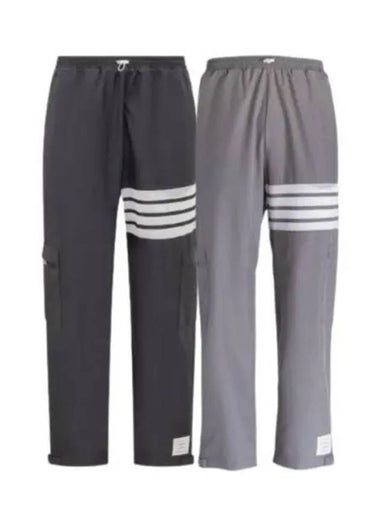 Men s Track Pants Navy Mid Gray MJQ163A F0197 - THOM BROWNE - BALAAN 1