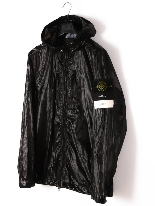 Men's Wappen Patch Lucido TC Windbreaker Black - STONE ISLAND - BALAAN 3