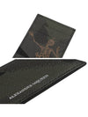 Dance Skeleton Print Card Wallet Khaki - ALEXANDER MCQUEEN - BALAAN 5