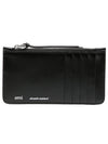 Lettering Logo Card Wallet Black - AMI - BALAAN 2