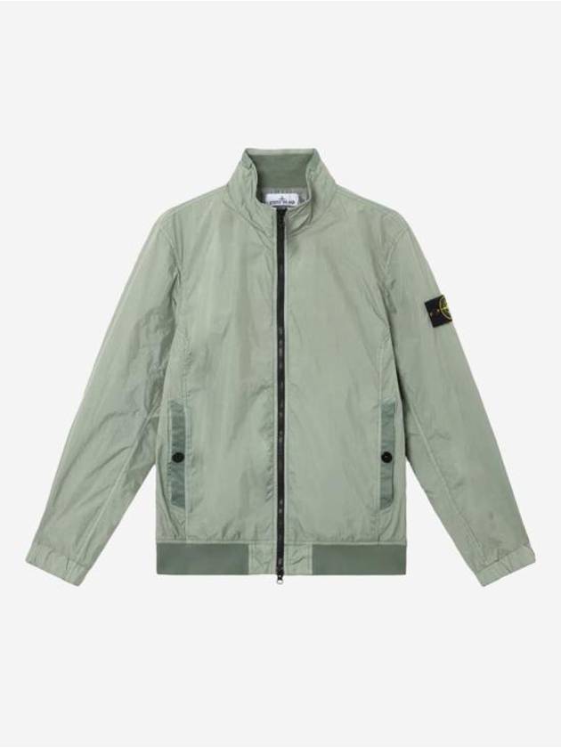 Crinkle Reps Wappen Bomber Jacket Sage Green - STONE ISLAND - BALAAN 2