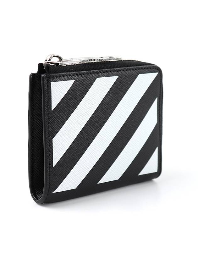 Diag binder zipper card wallet - OFF WHITE - BALAAN 4