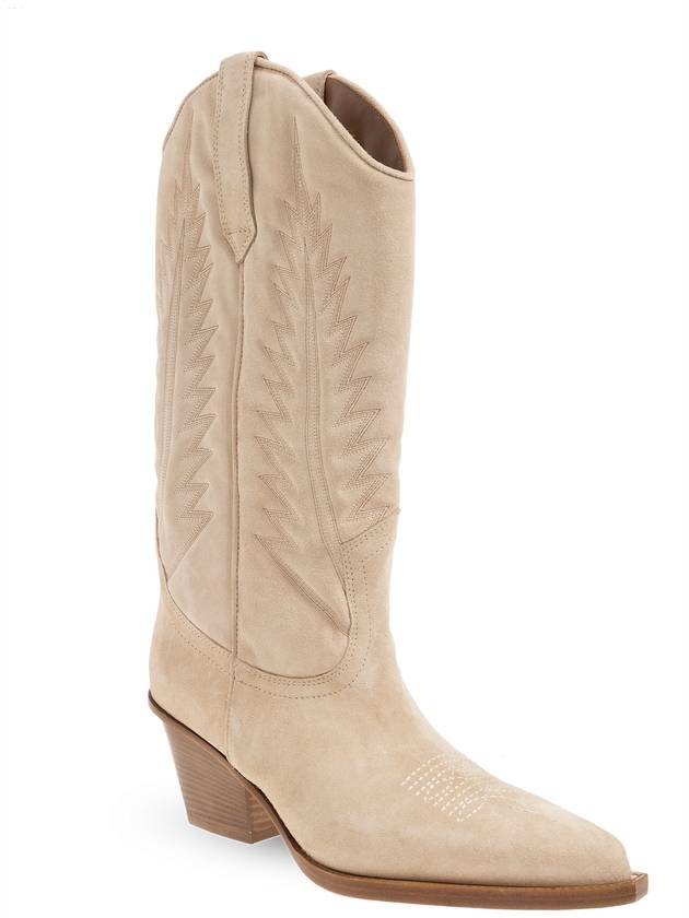 Paris Texas ‘Rosario' Heeled Cowboy Boots, Women's, Beige - PARIS TEXAS - BALAAN 4