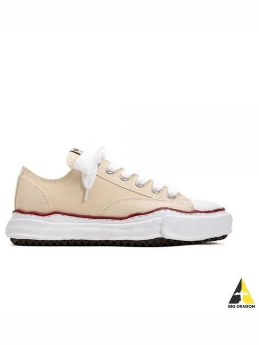 24 A04FW729 Natural Peterson OG Sole Canvas Low Top Sneakers - MIHARA YASUHIRO - BALAAN 1